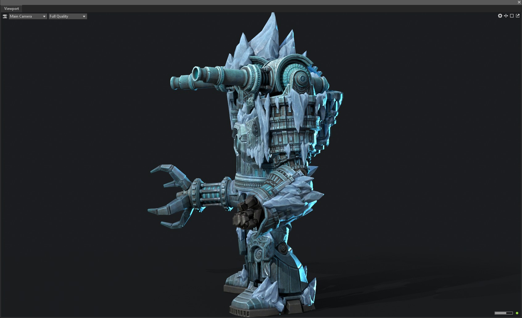 Winter mecha 3D model_3