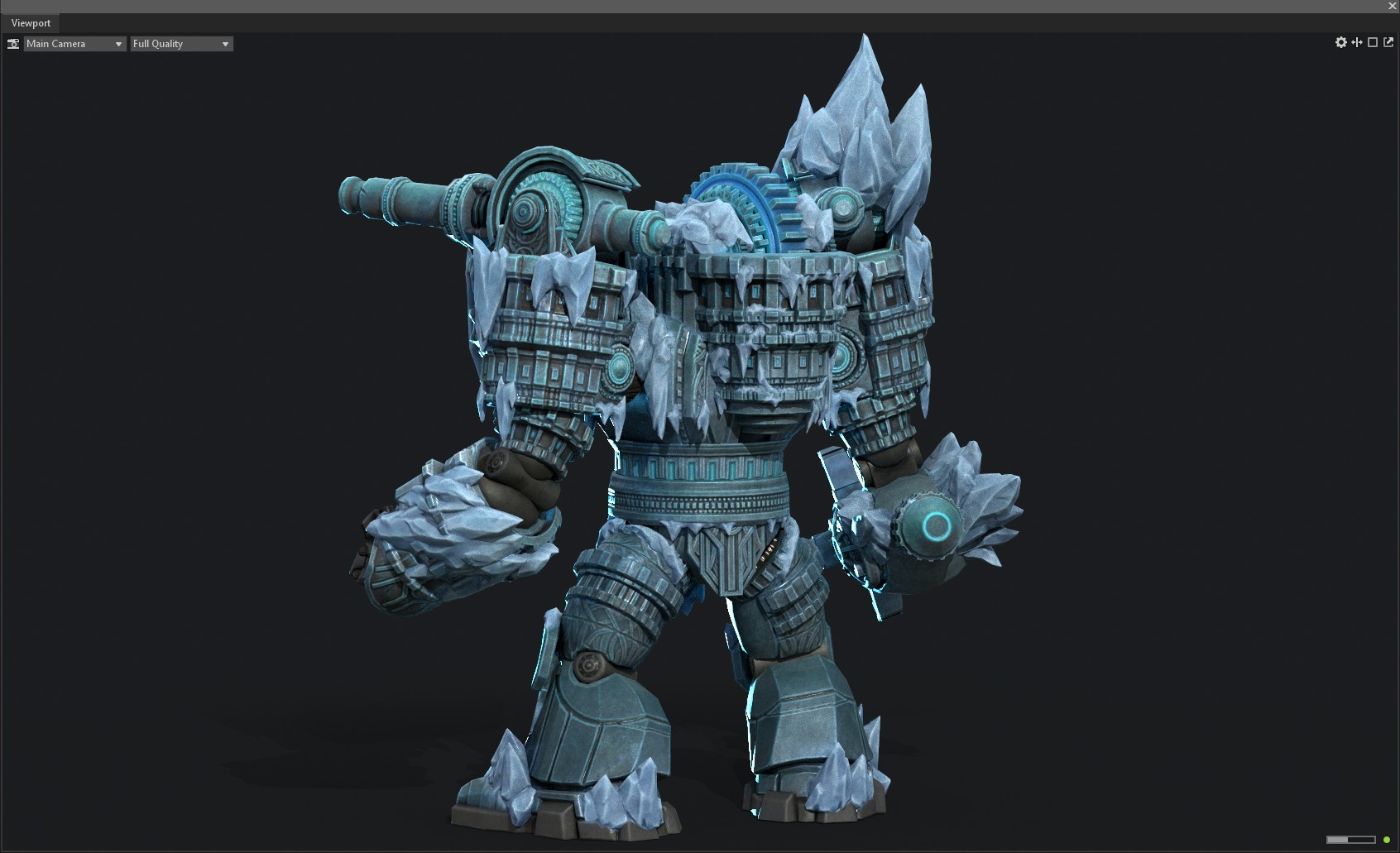 Winter mecha 3D model_4