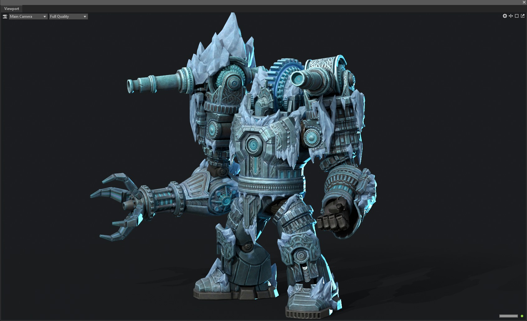 Winter mecha 3D model_2