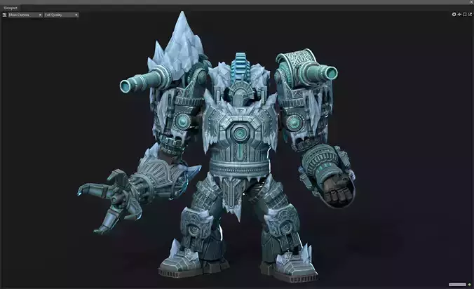 Winter mecha 3D model