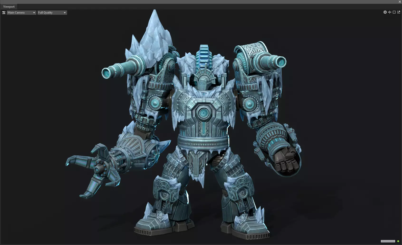 Winter mecha 3D model_0