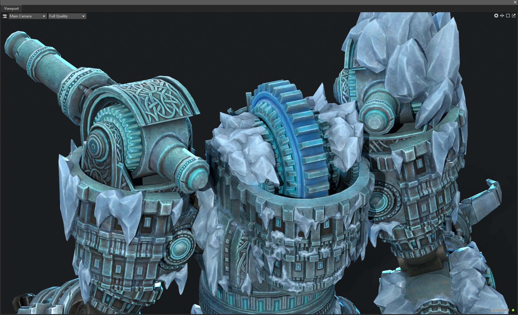 Winter mecha 3D model_11
