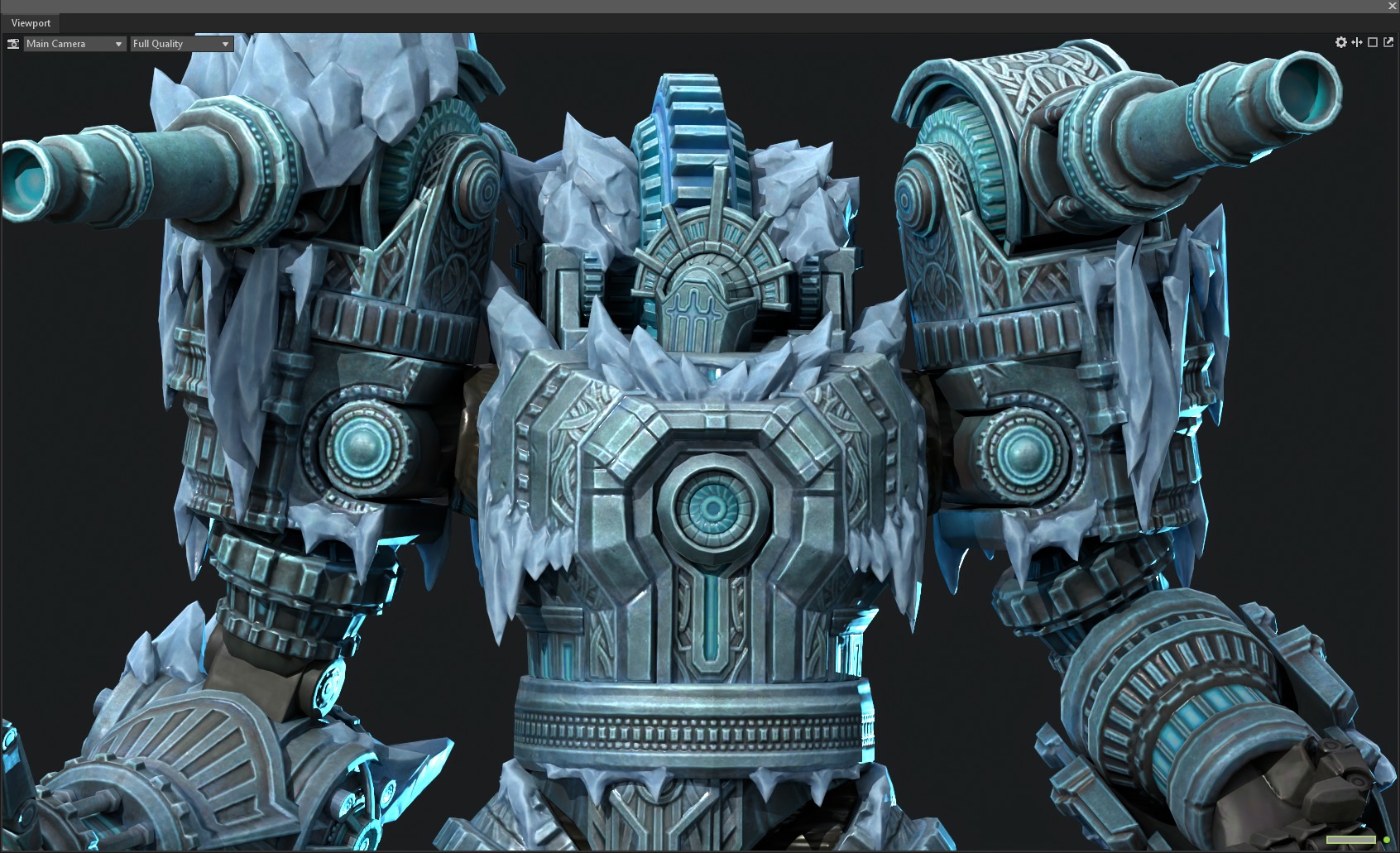 Winter mecha 3D model_9