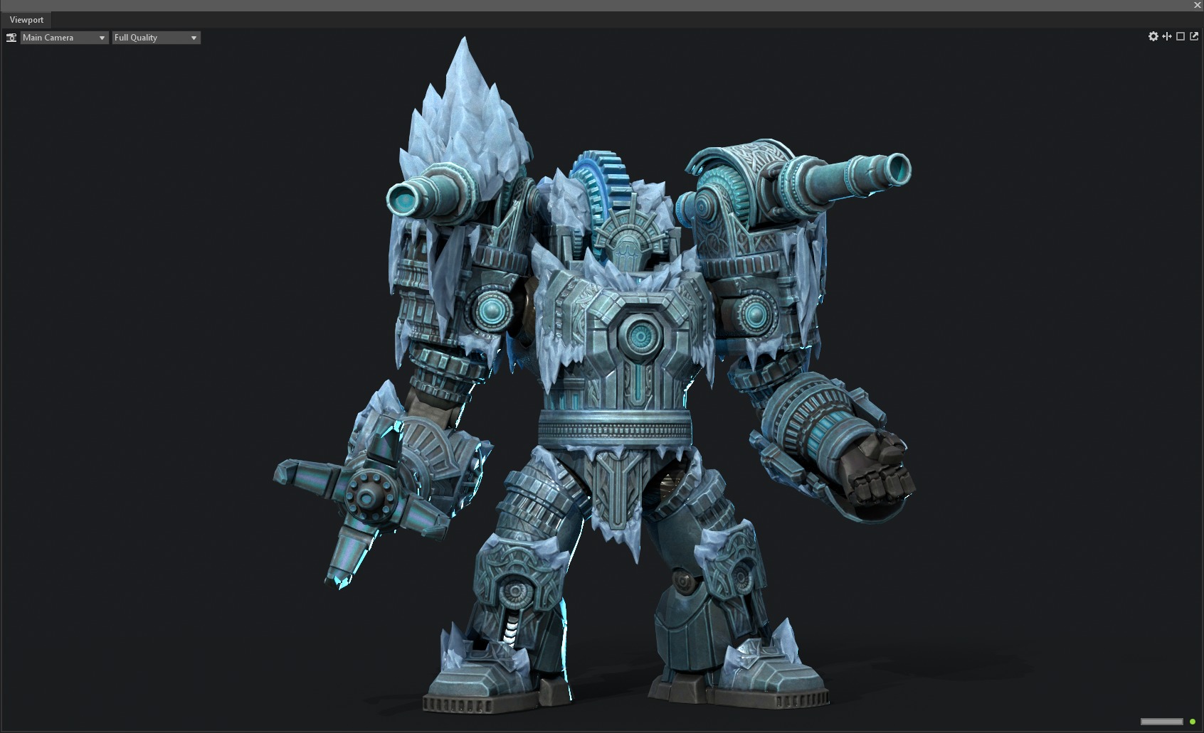 Winter mecha 3D model_8