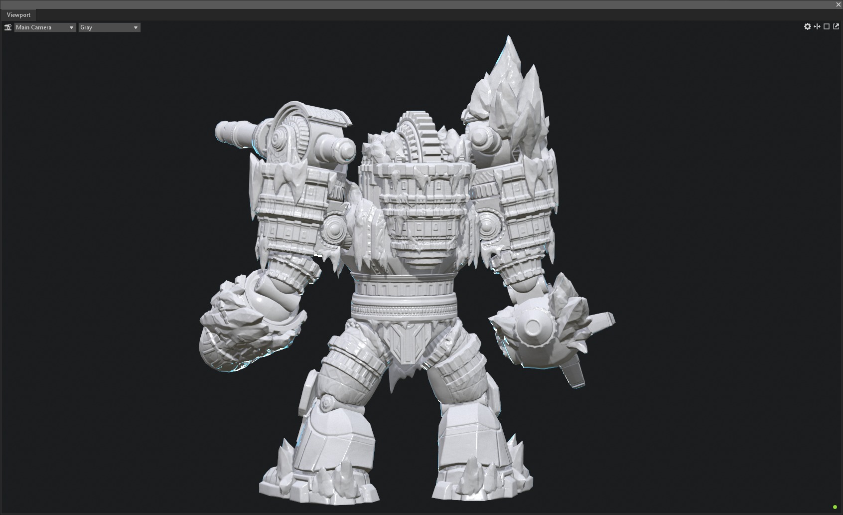 Winter mecha 3D model_15