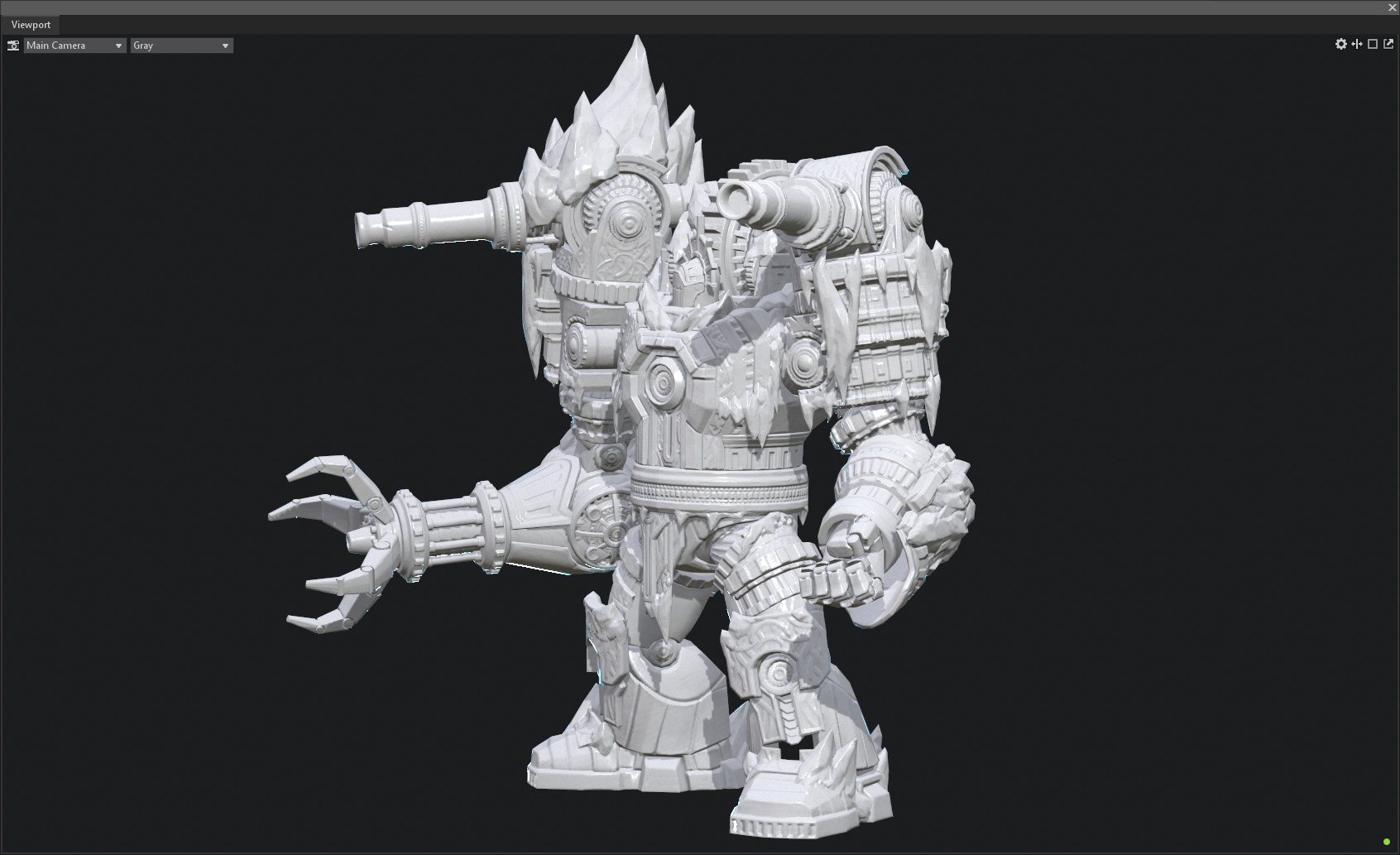 Winter mecha 3D model_14