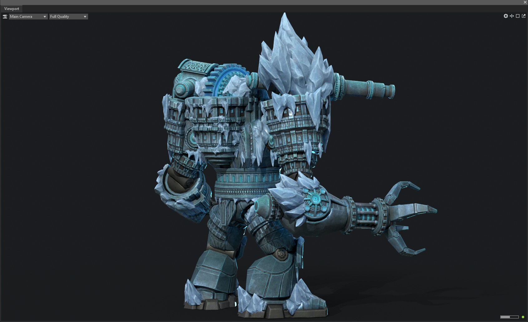 Winter mecha 3D model_6