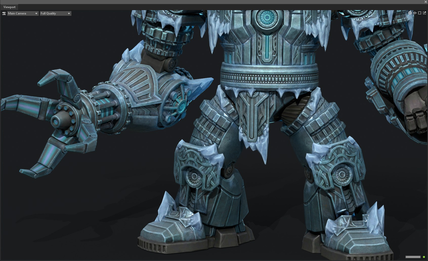 Winter mecha 3D model_10