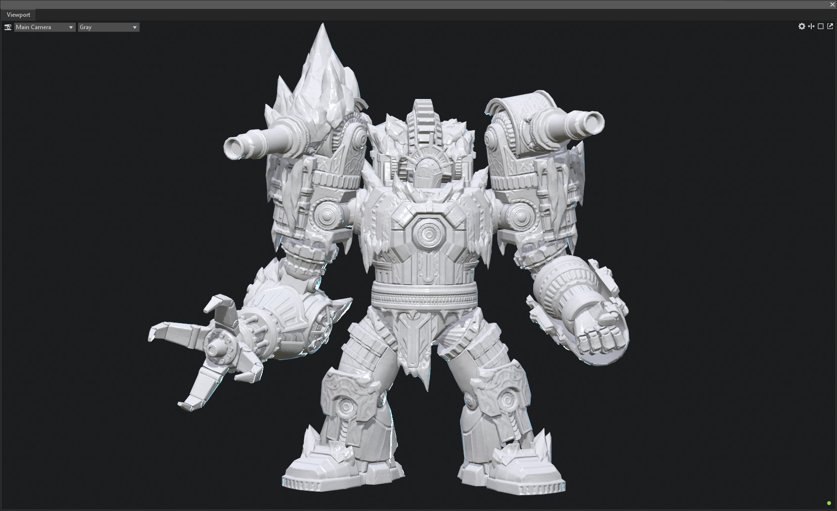 Winter mecha 3D model_13