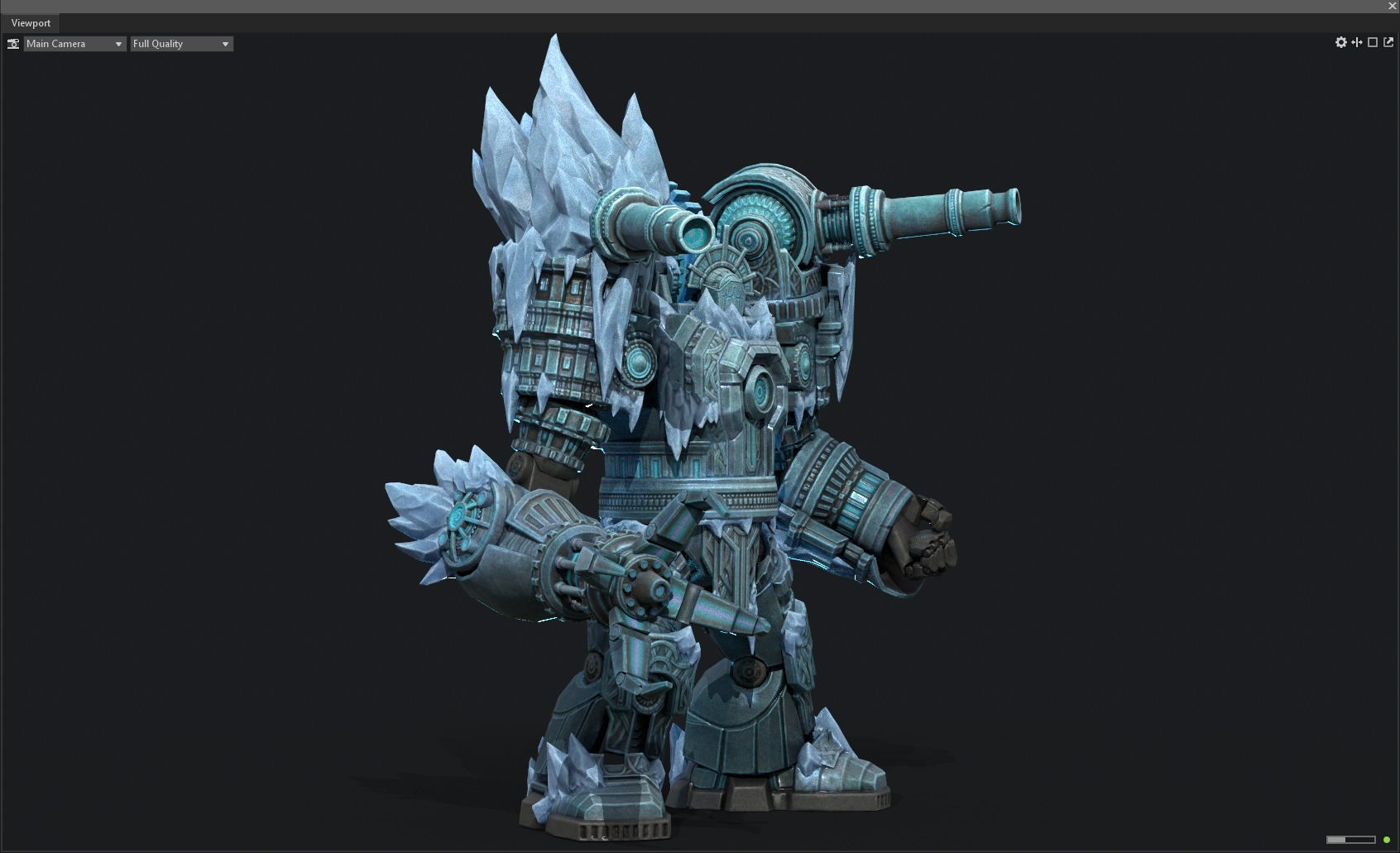 Winter mecha 3D model_7