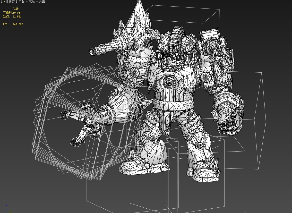 Winter mecha 3D model_17