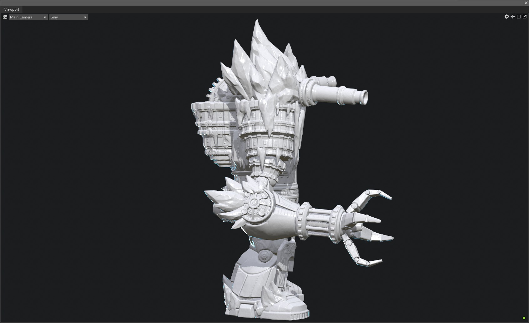 Winter mecha 3D model_16