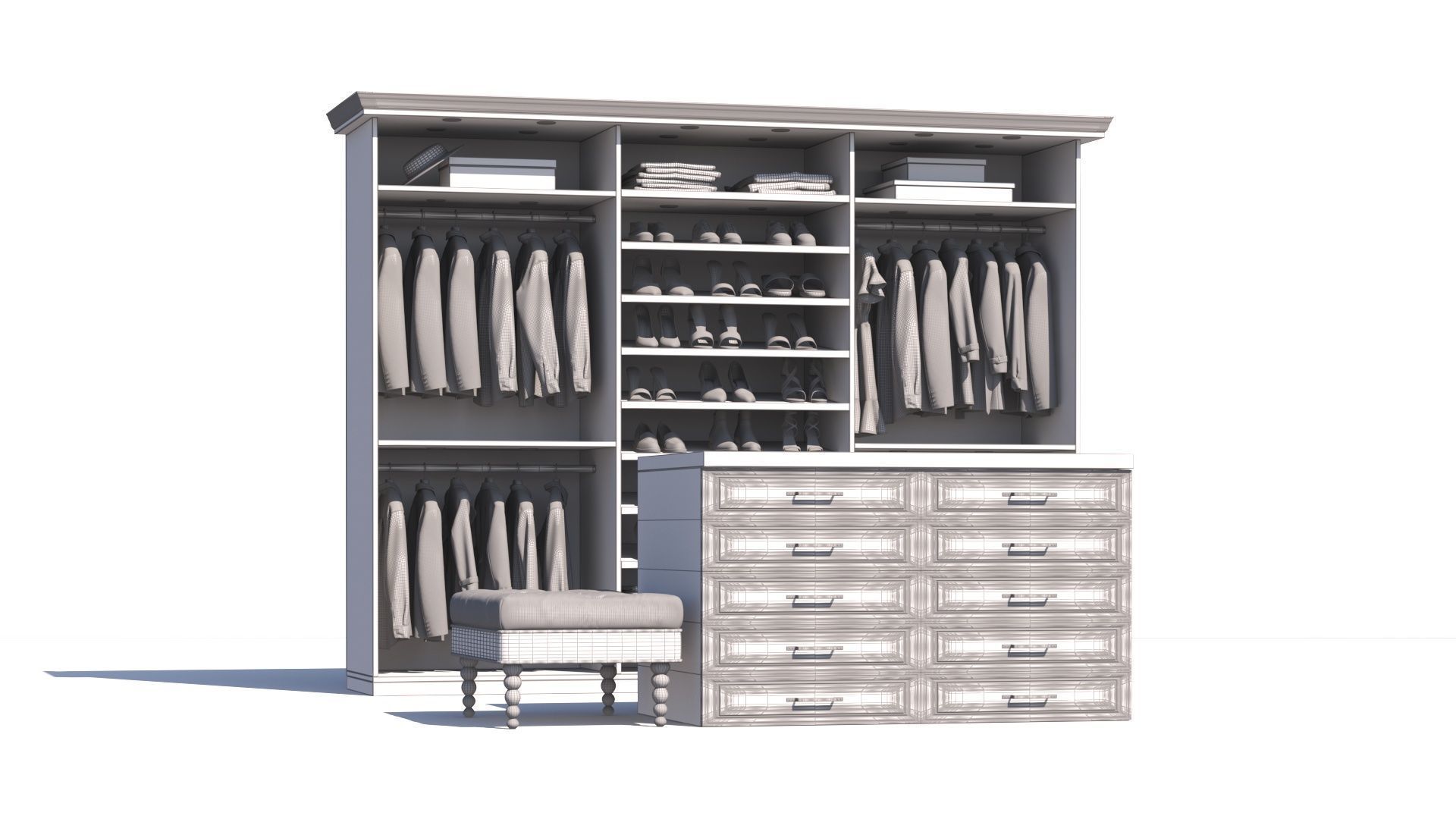 Archmodels vol 281 - collection of modern wardrobes 3D model_9