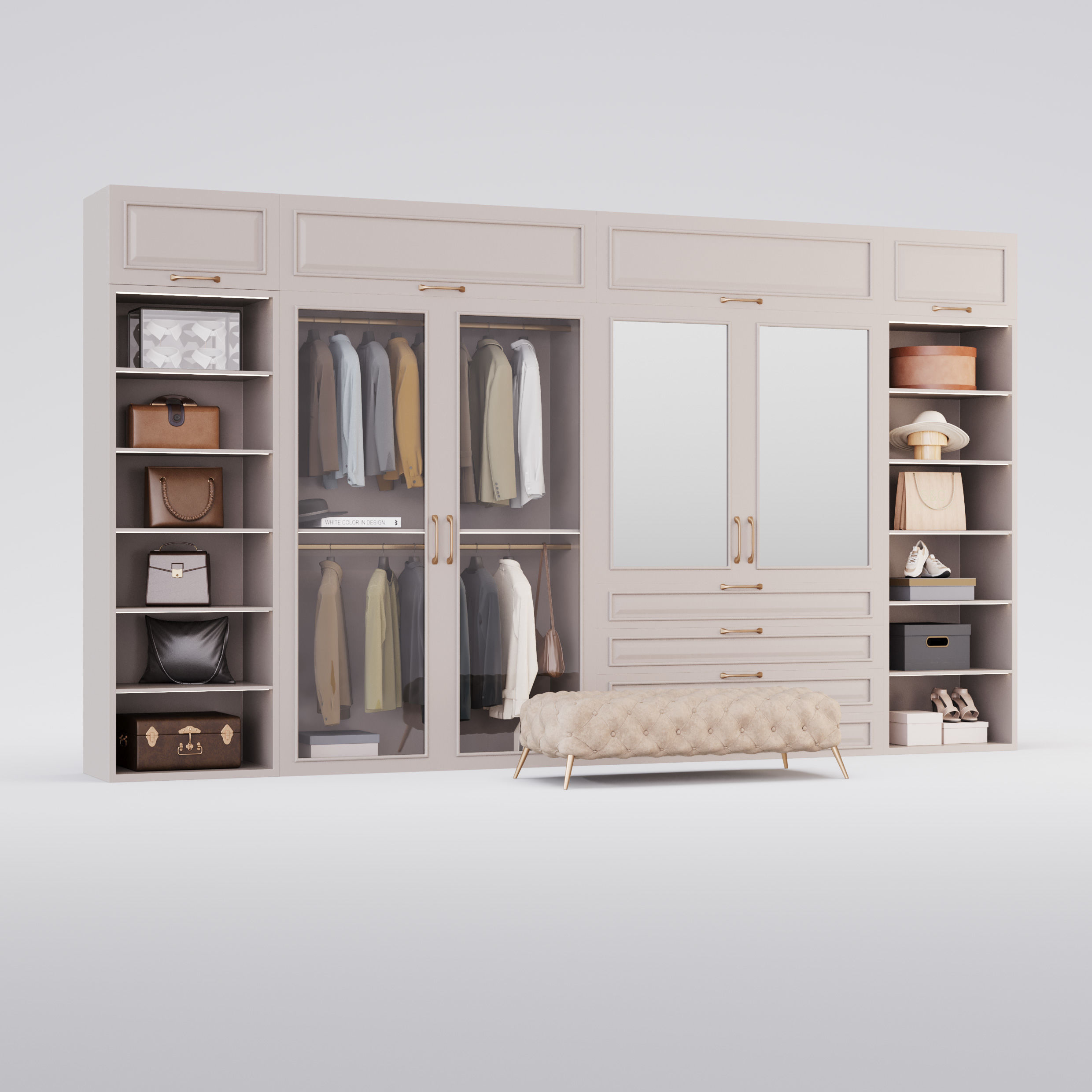 Archmodels vol 281 - collection of modern wardrobes 3D model_7