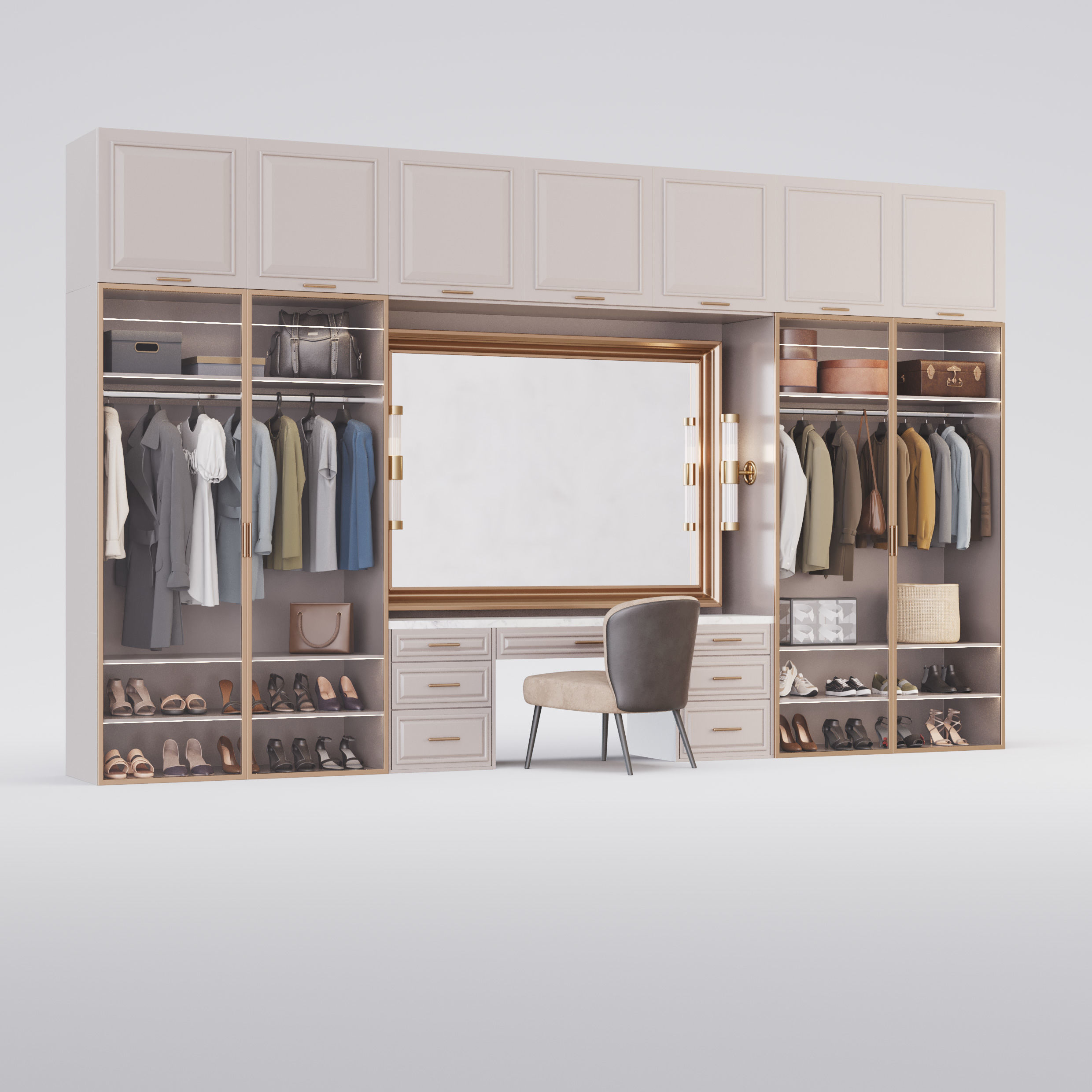Archmodels vol 281 - collection of modern wardrobes 3D model_14