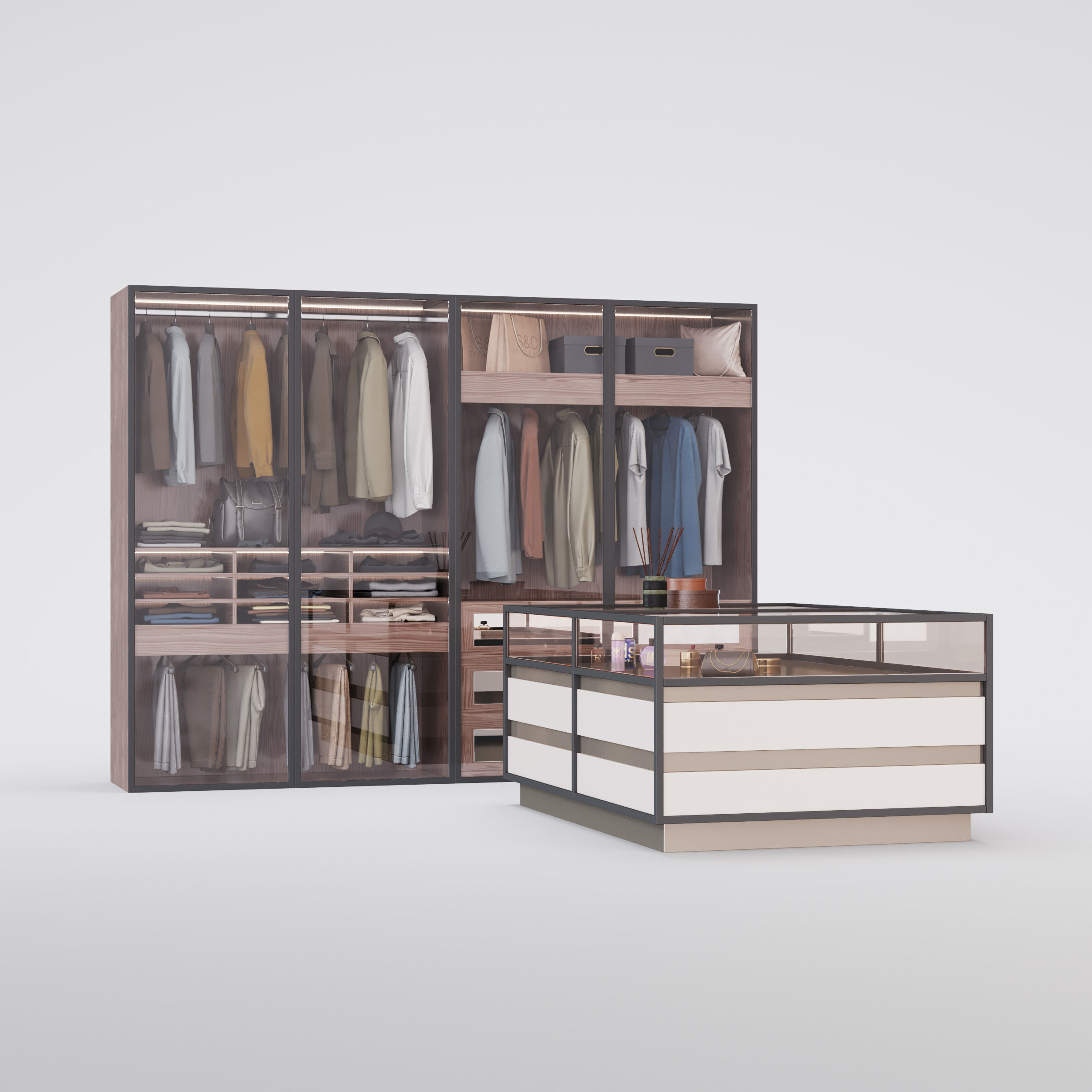 Archmodels vol 281 - collection of modern wardrobes 3D model_13