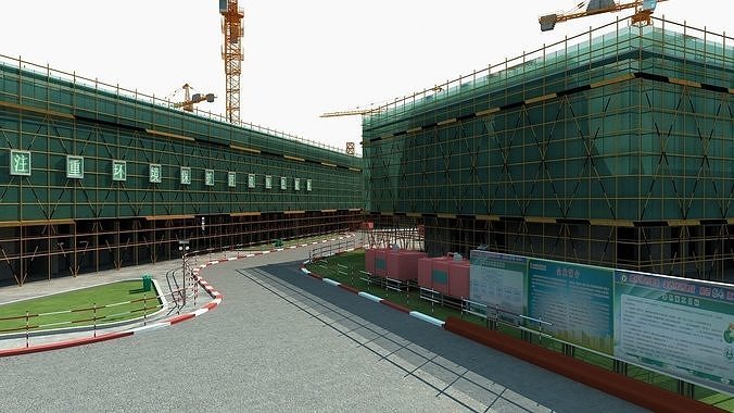 Construction site 3D model