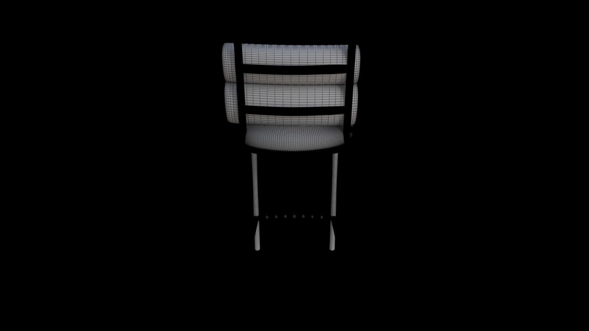 Bar Stool 3D model_7