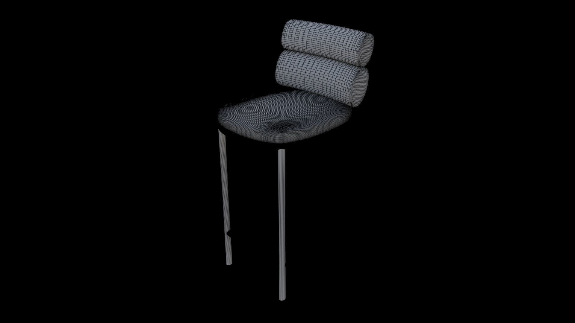 Bar Stool 3D model_5