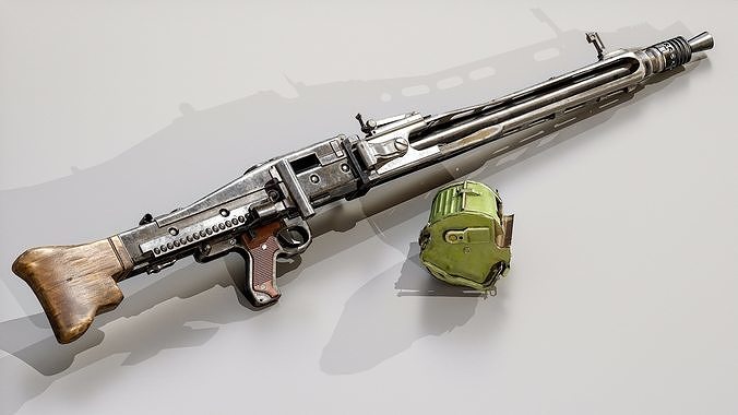 MG42 Military  Low-poly 3D model