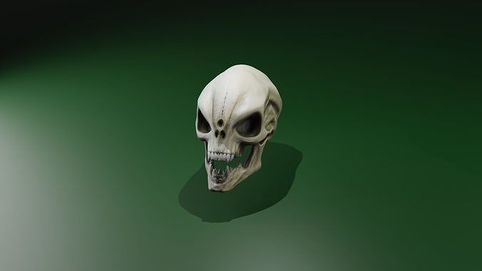 Alien skull 3D model | CGTrader