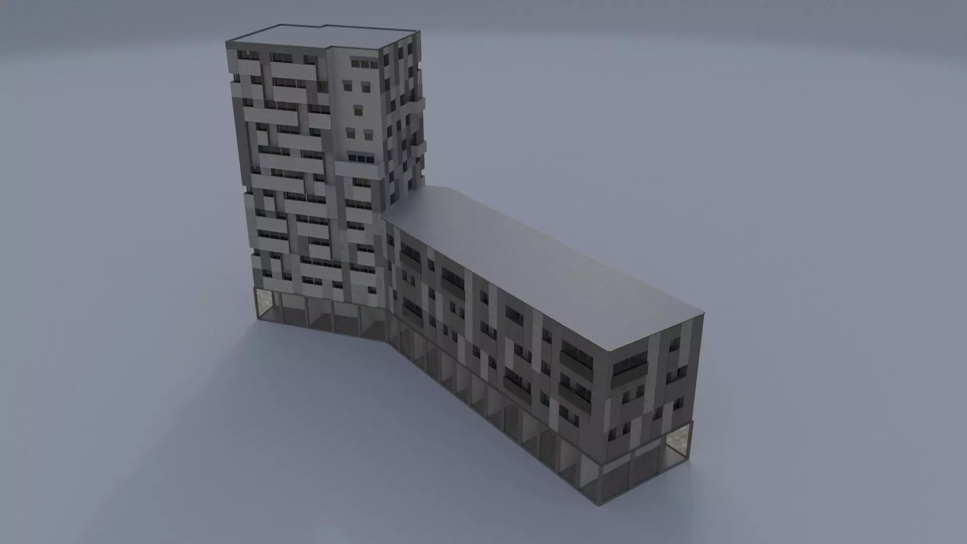 BuildingcontemporaryA 3D model_0