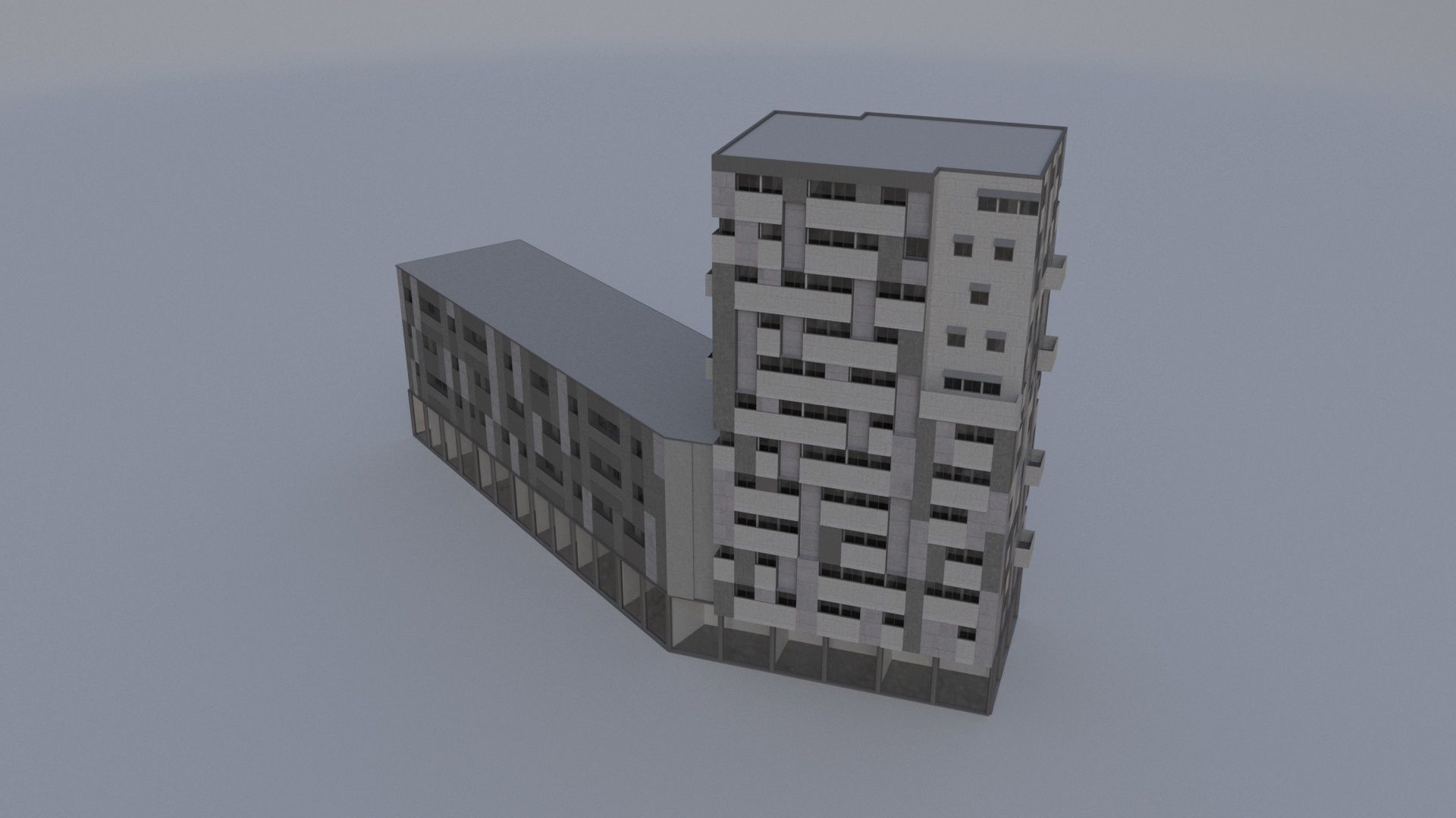 BuildingcontemporaryA 3D model_3