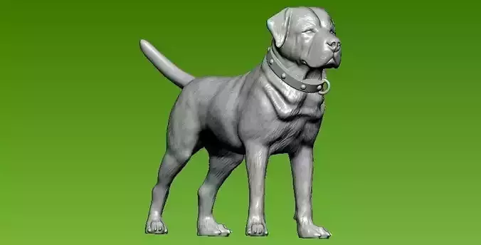 Great dane Dog - statue - 3D print