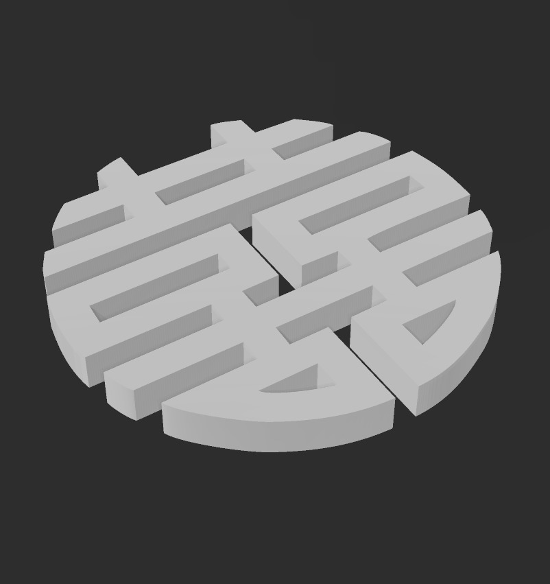 Double Happiness wallart 3D print model_1