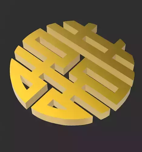 Double Happiness wallart 3D print model