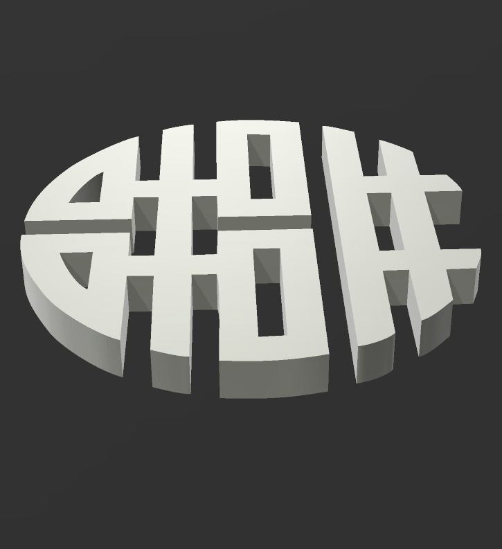 Double Happiness wallart 3D print model_2