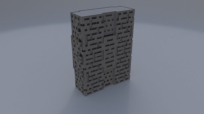 Building contemporary B 3D model