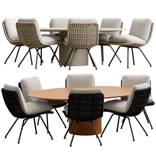 Pattie Cord Outdoor Chair 3D model