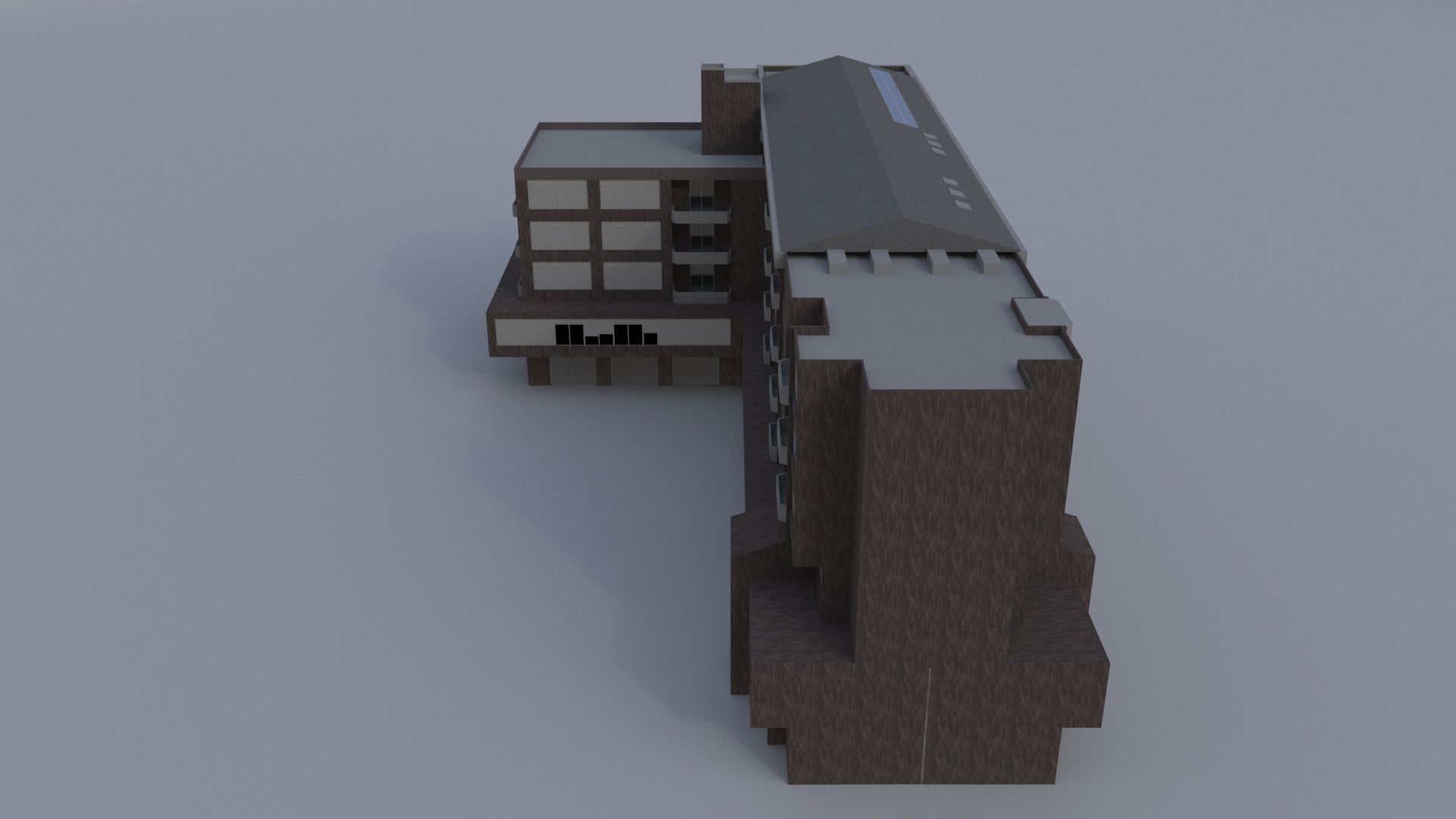 Building contemporary E 3D model_2