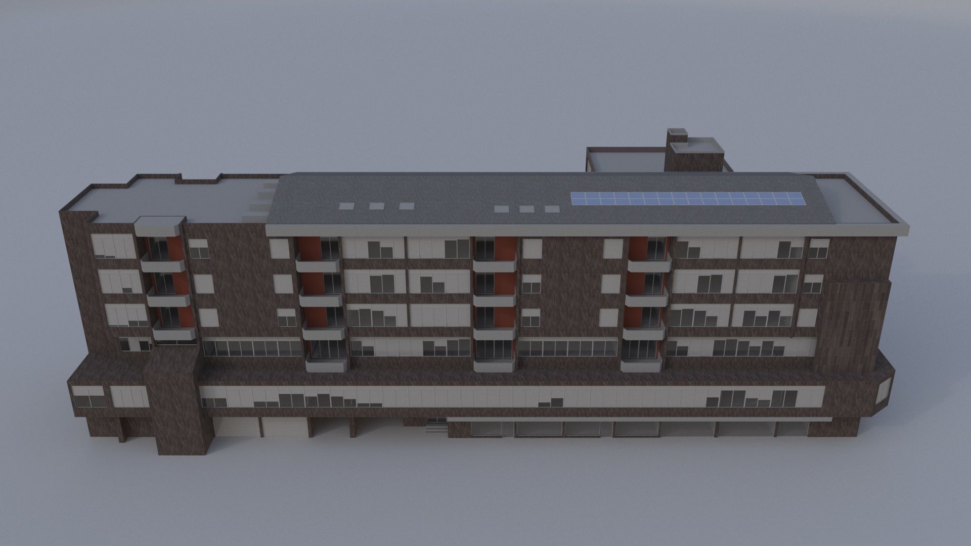 Building contemporary E 3D model_4