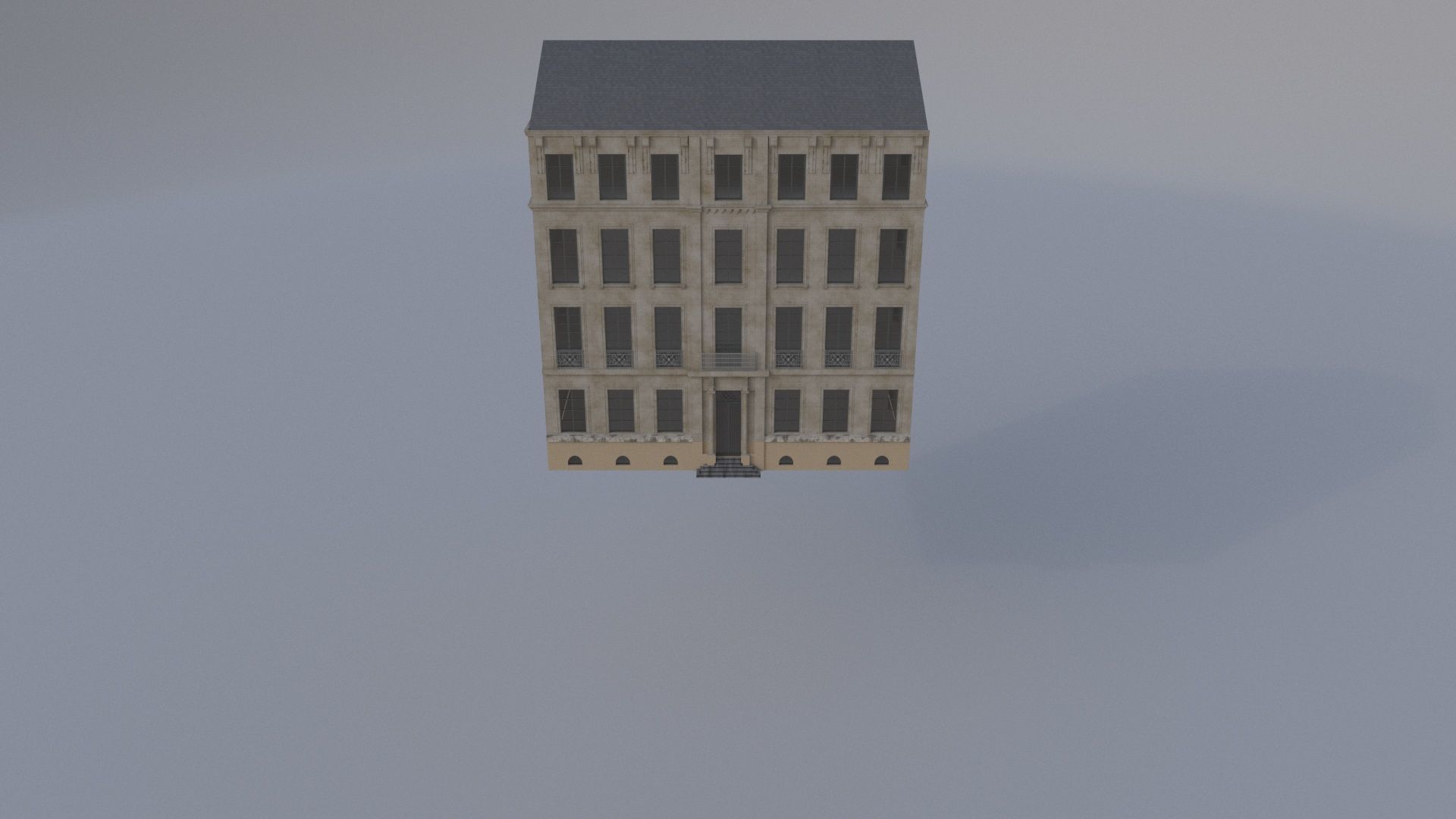 Building contemporary F 3D model_4