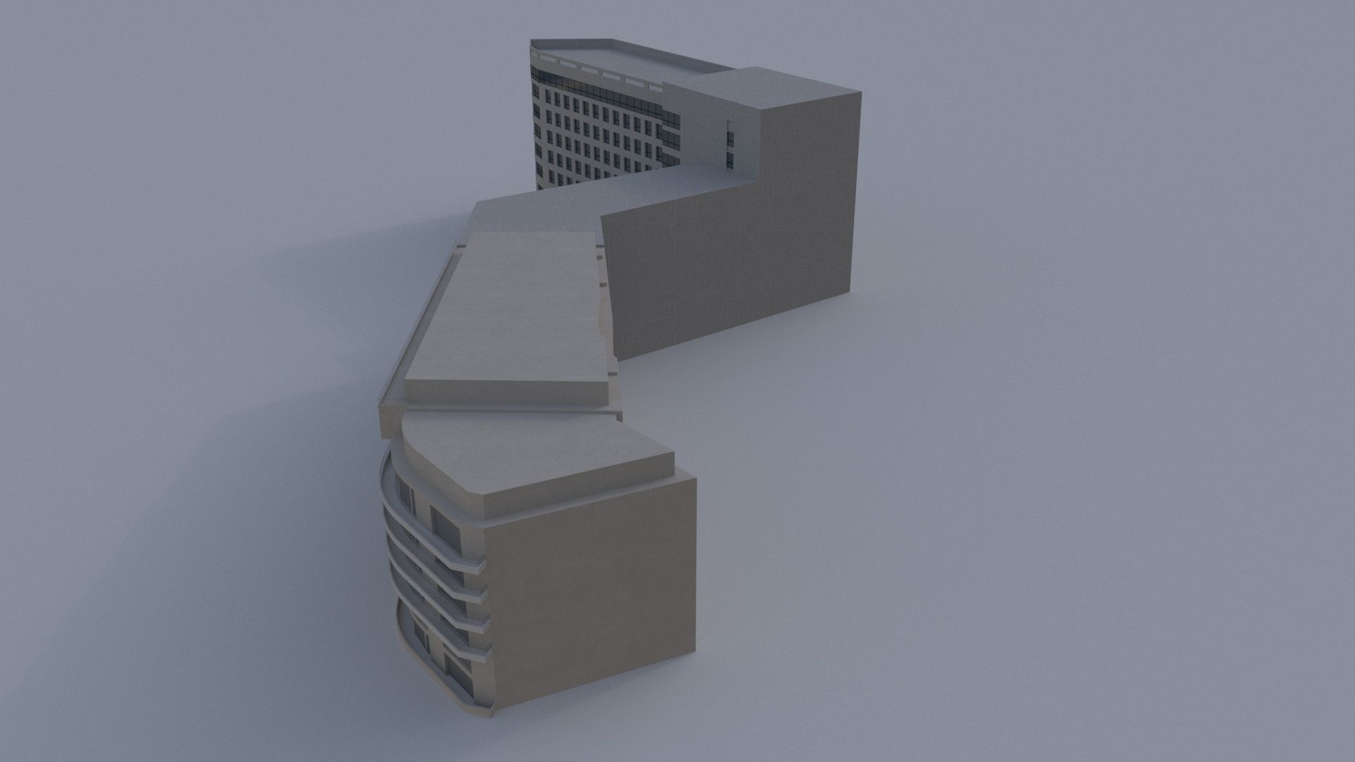Building contemporary G 3D model_1