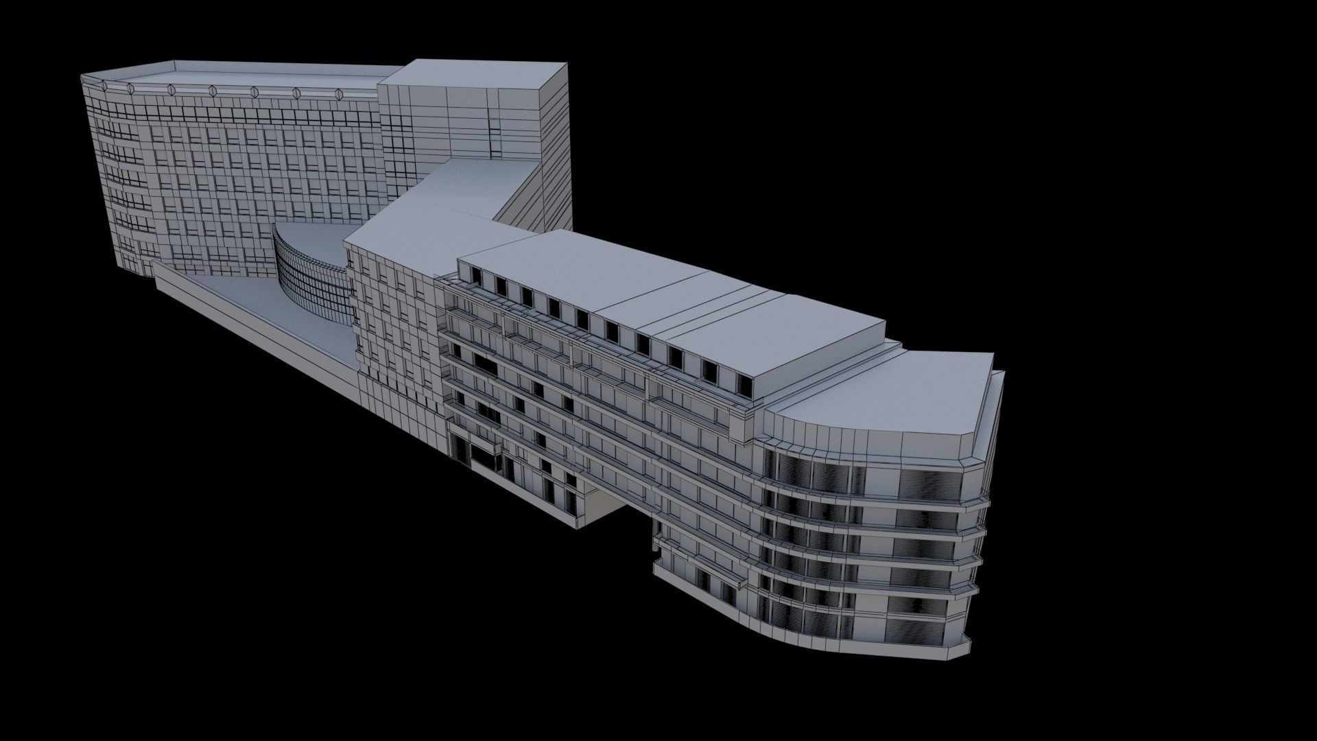 Building contemporary G 3D model_5