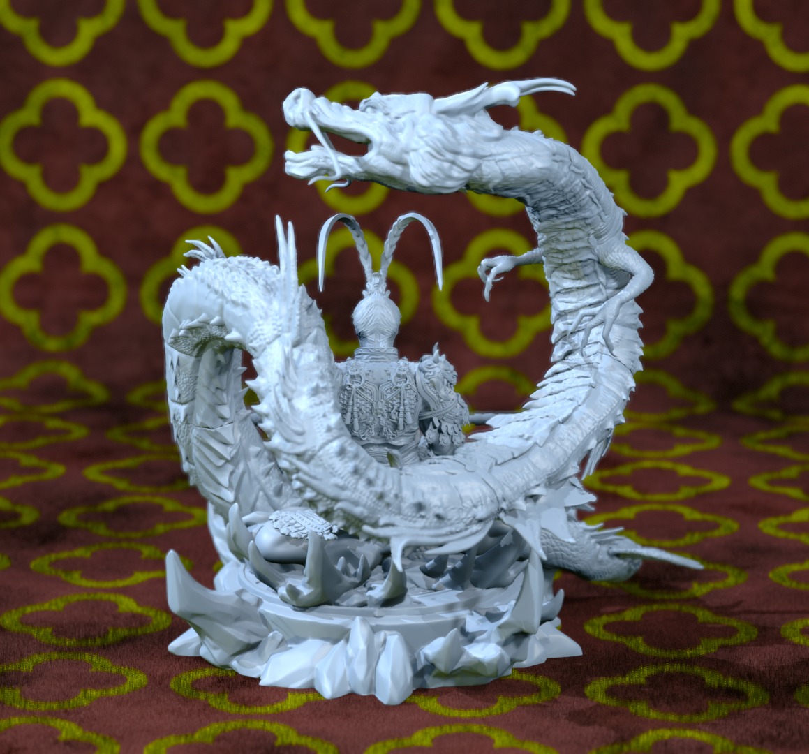 Black Myth Wukong Dragon fan art 3D print model_7