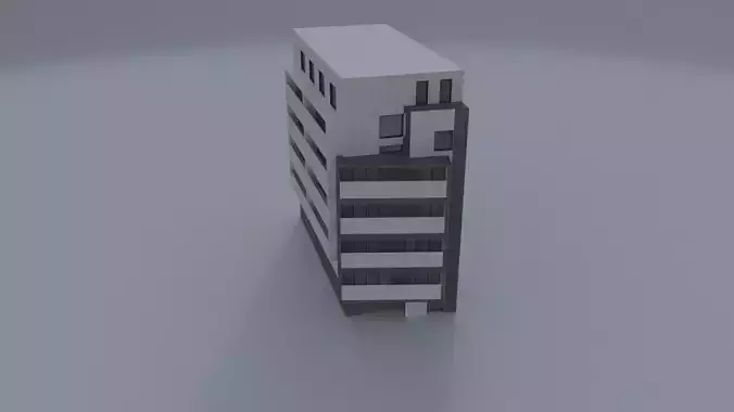 Building contemporary L 3D model