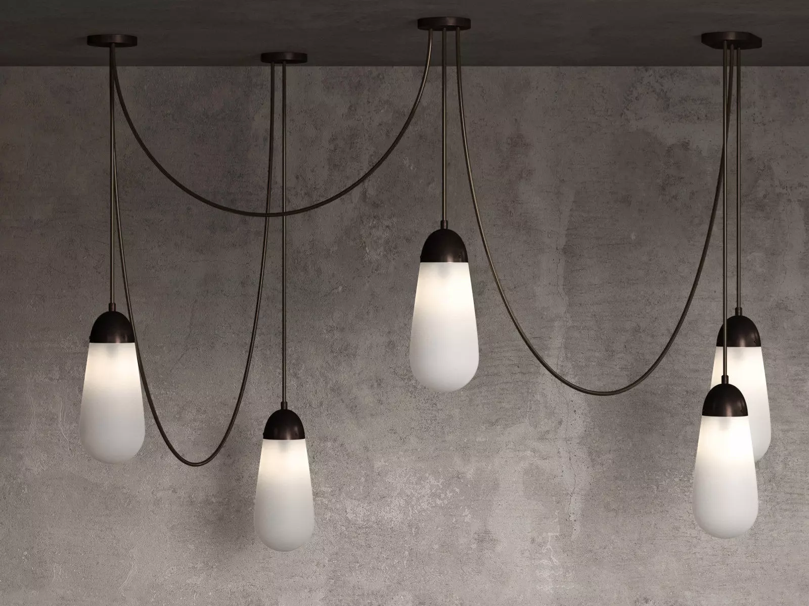 Lariat 5 Pendant Lamp 3D model_0