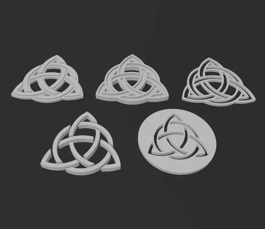 Pack Triqueta HD x5 3D print model