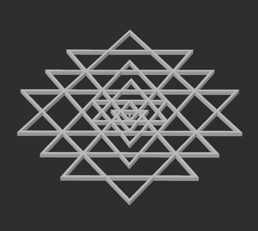 Sri Yantra Pack 3D print model_13