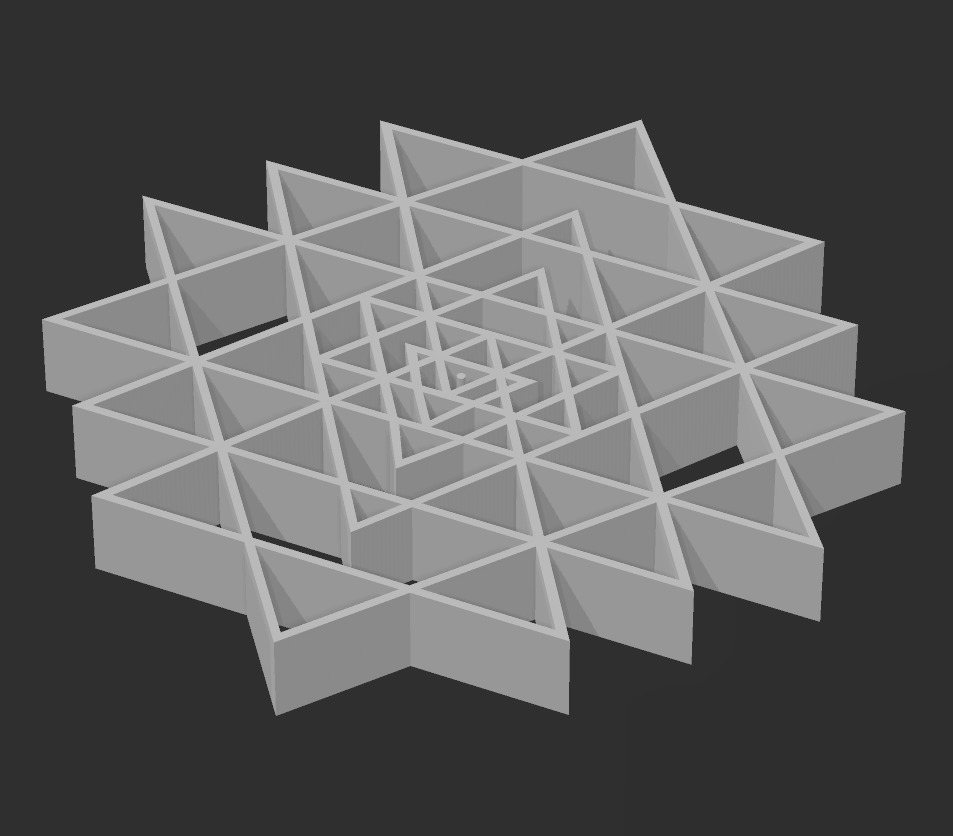 Sri Yantra Pack 3D print model_12