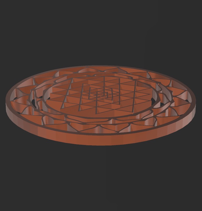 Sri Yantra Pack 3D print model_19