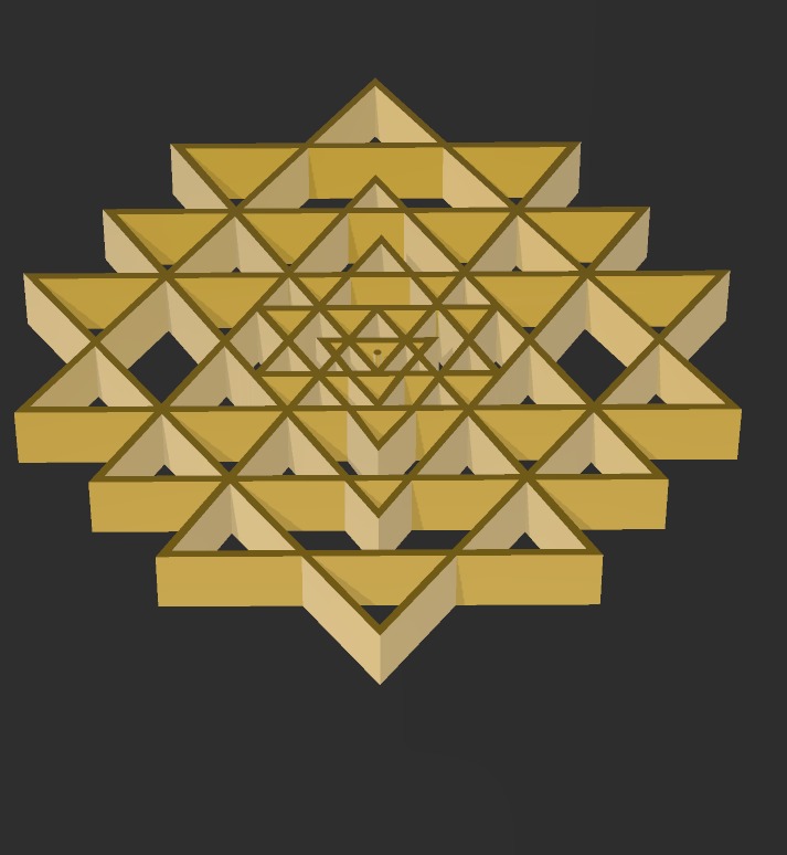 Sri Yantra Pack 3D print model_18
