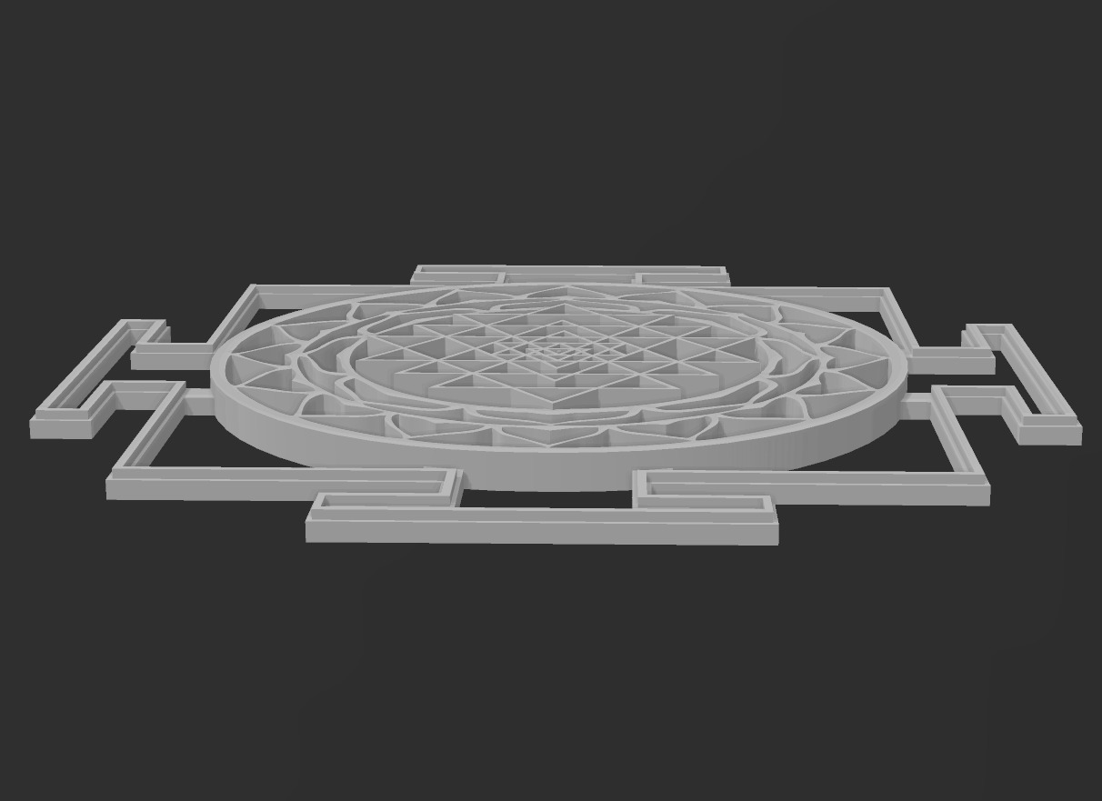 Sri Yantra Pack 3D print model_5