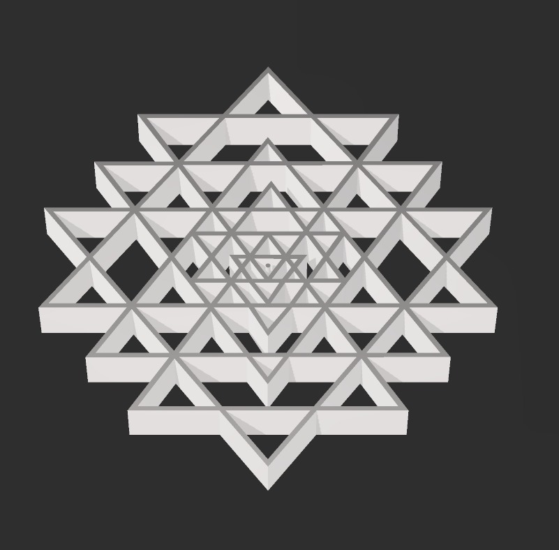 Sri Yantra Pack 3D print model_27