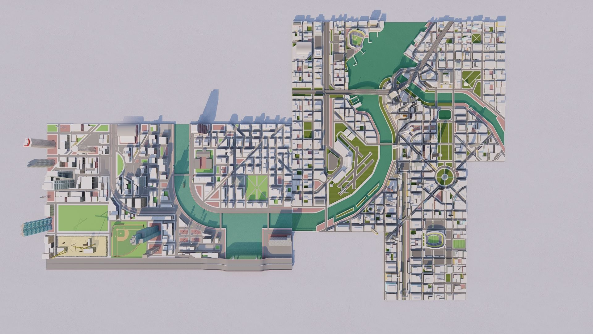 modern city- urban 3D model_6