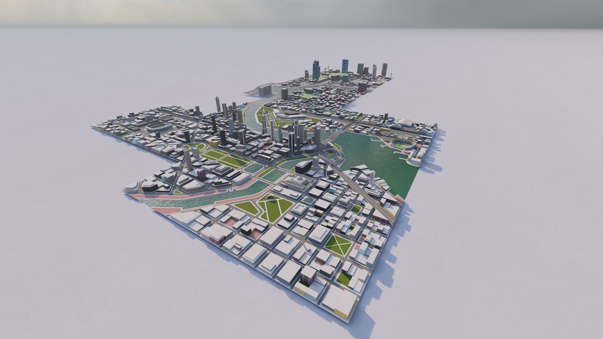 modern city- urban 3D model_8